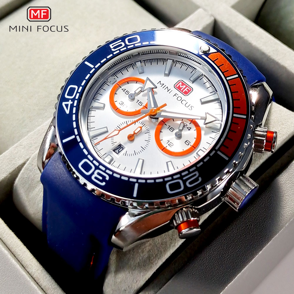 Open Heart Watch - Jam Tangan Quartz Chronograph Fokus MINI