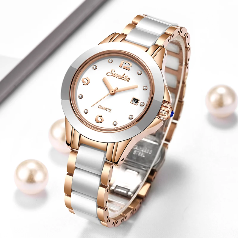 Luxury Watch For Women - Sunkta Jam Tangan Wanita Kuarsa Kasual
