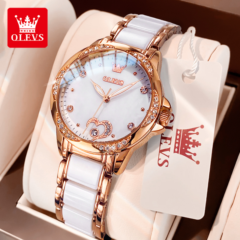 Open Heart Watch - OLEVS 6631 Jam Tangan Wanita Mekanik
