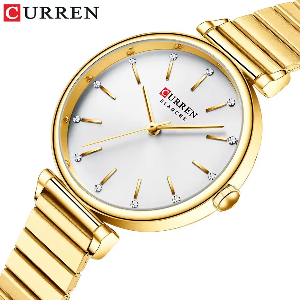 Luxury Watch Apple - Jam Tangan Wanita Quartz CURREN 9081