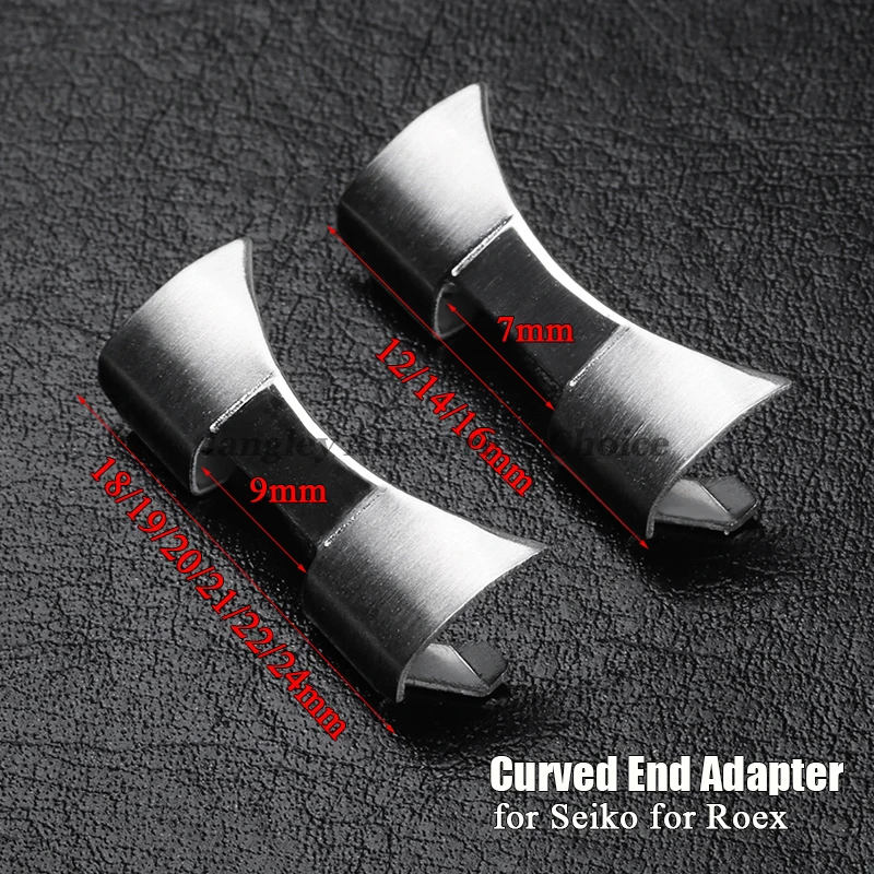 Luxury Watch Cheap - Tautan ujung melengkung untuk adaptor baja