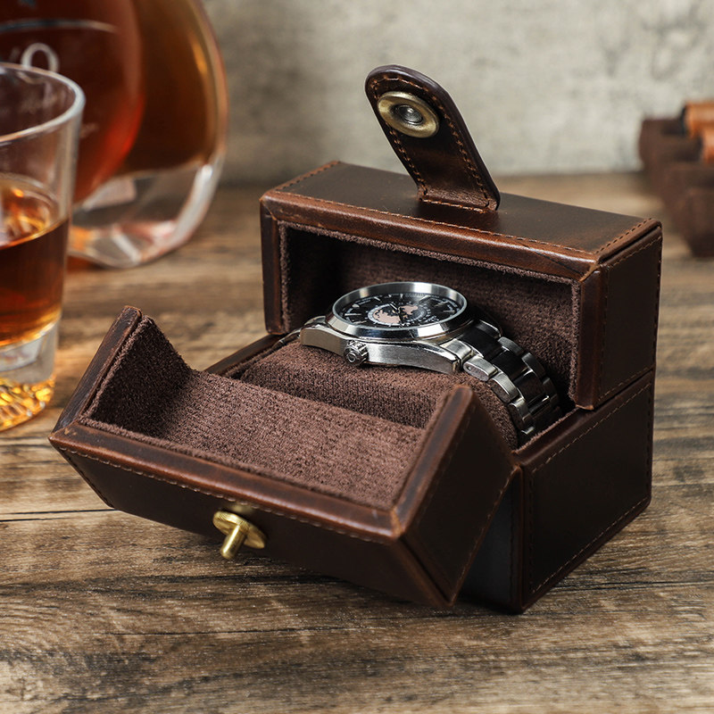 Luxury Watch Case Travel - Kotak Penyimpanan Perjalanan Portabel untuk Beberapa