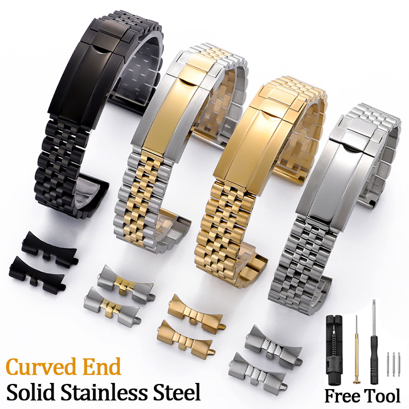 Luxury Watch Class - Tali Jam Tangan Premium Ujung Melengkung