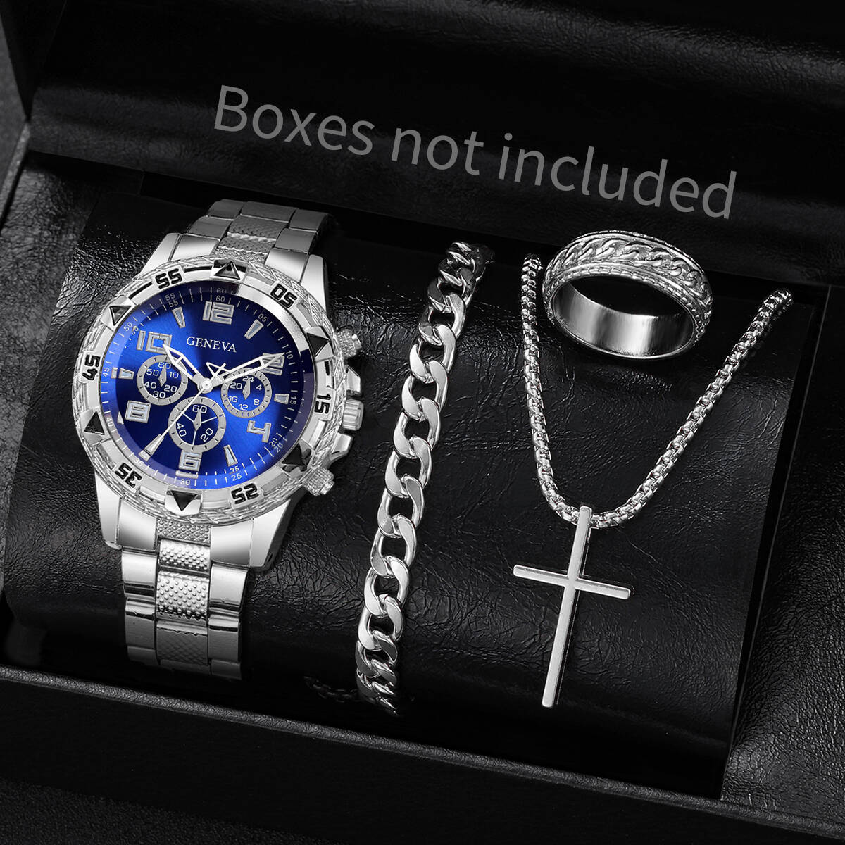 Luxury Watch Kit - 4 Buah/Set Jam Tangan Bisnis Pria