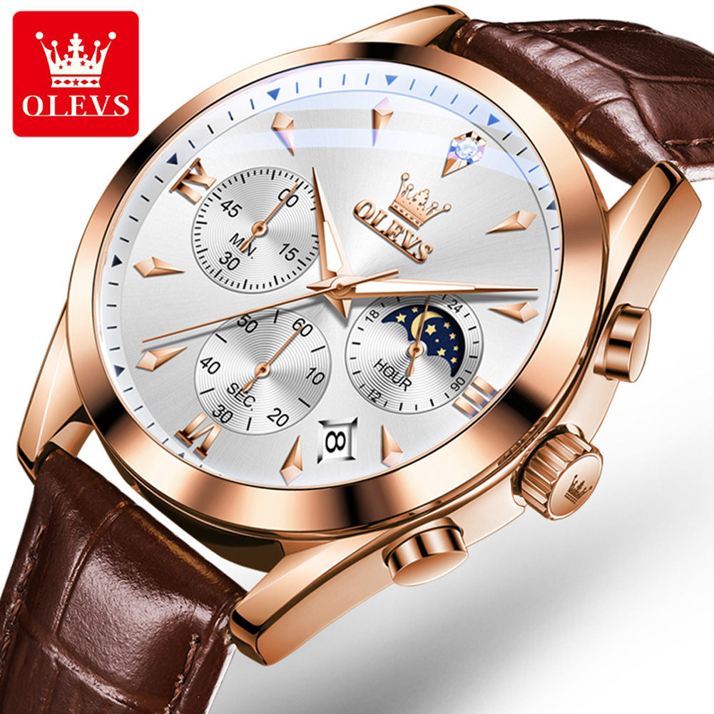 Luxury Watch Manufacturers - OLEVS jam tangan Quartz pria, Arloji