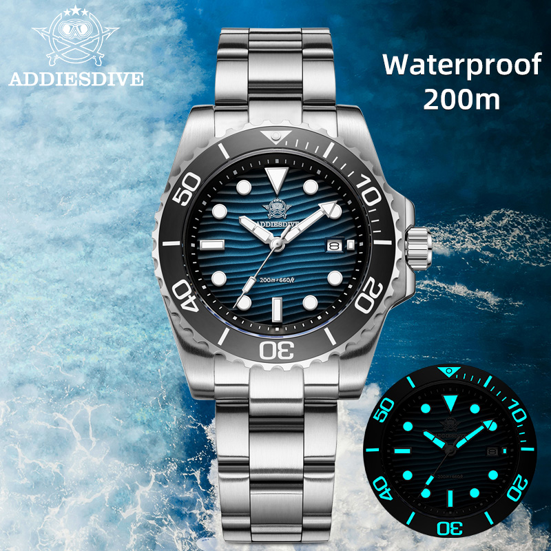 Luxury Watch Dial - ADDIESDIVE Jam Tangan Kuarsa Pria 2115
