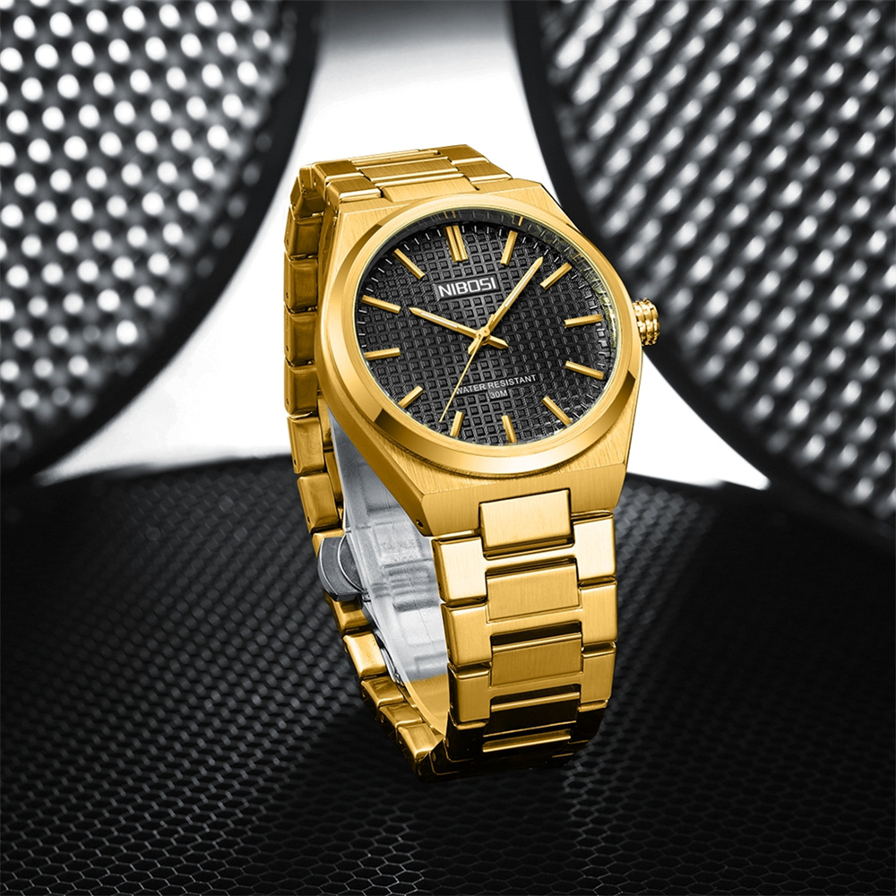 Luxury Watch Gold And Black - Jam Tangan Bermerek Mewah Pria Jam