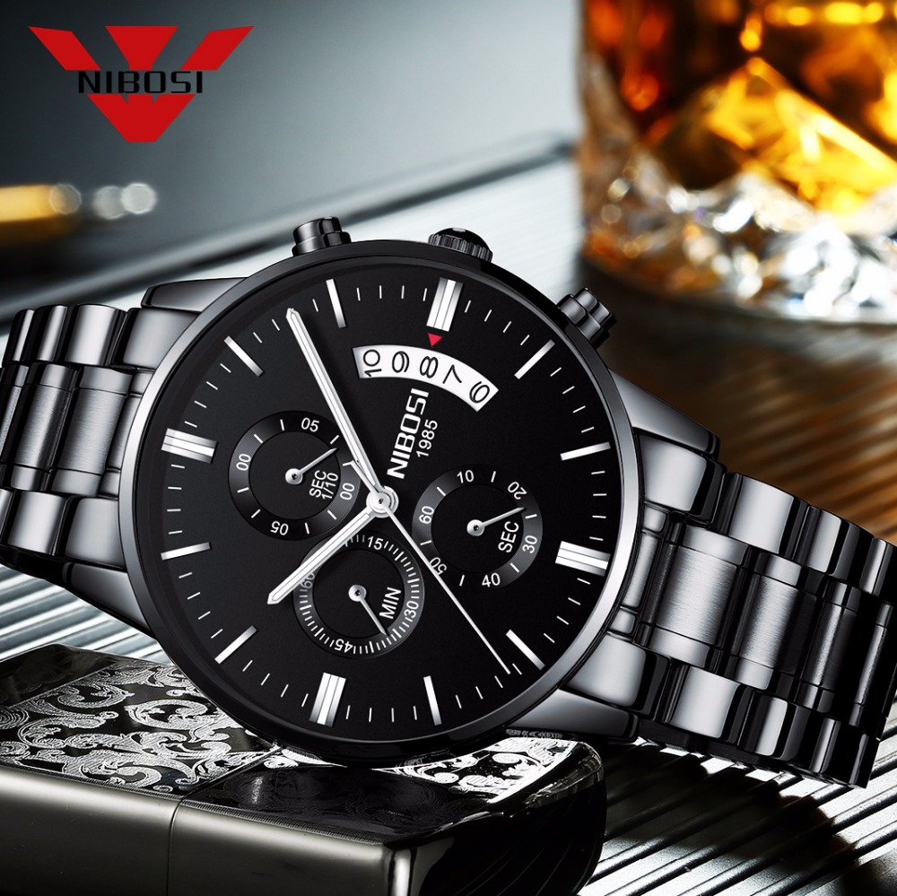 NIBOSI Jam Tangan Kuarsa Baja  - Luxury Watch Manufacturers ulasan dan harga
