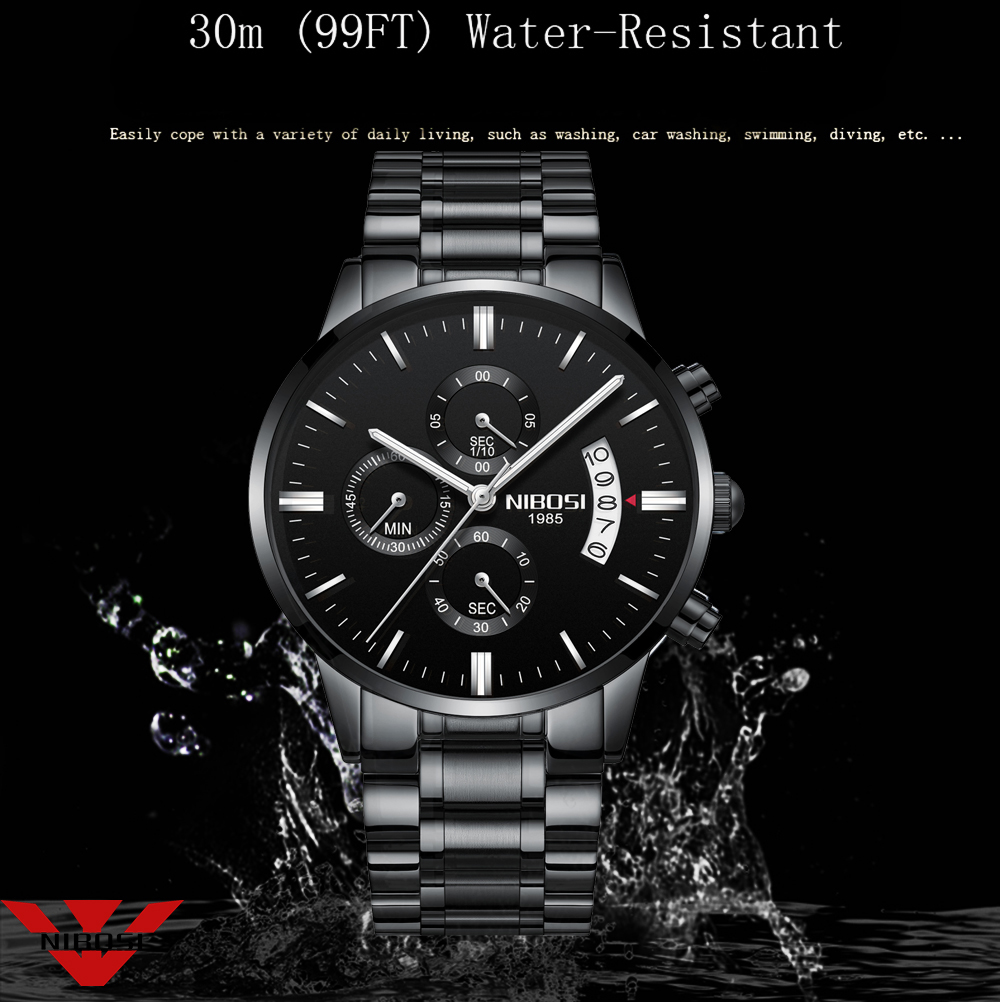 NIBOSI Jam Tangan Kuarsa Baja  - Luxury Watch Manufacturers ulasan dan harga