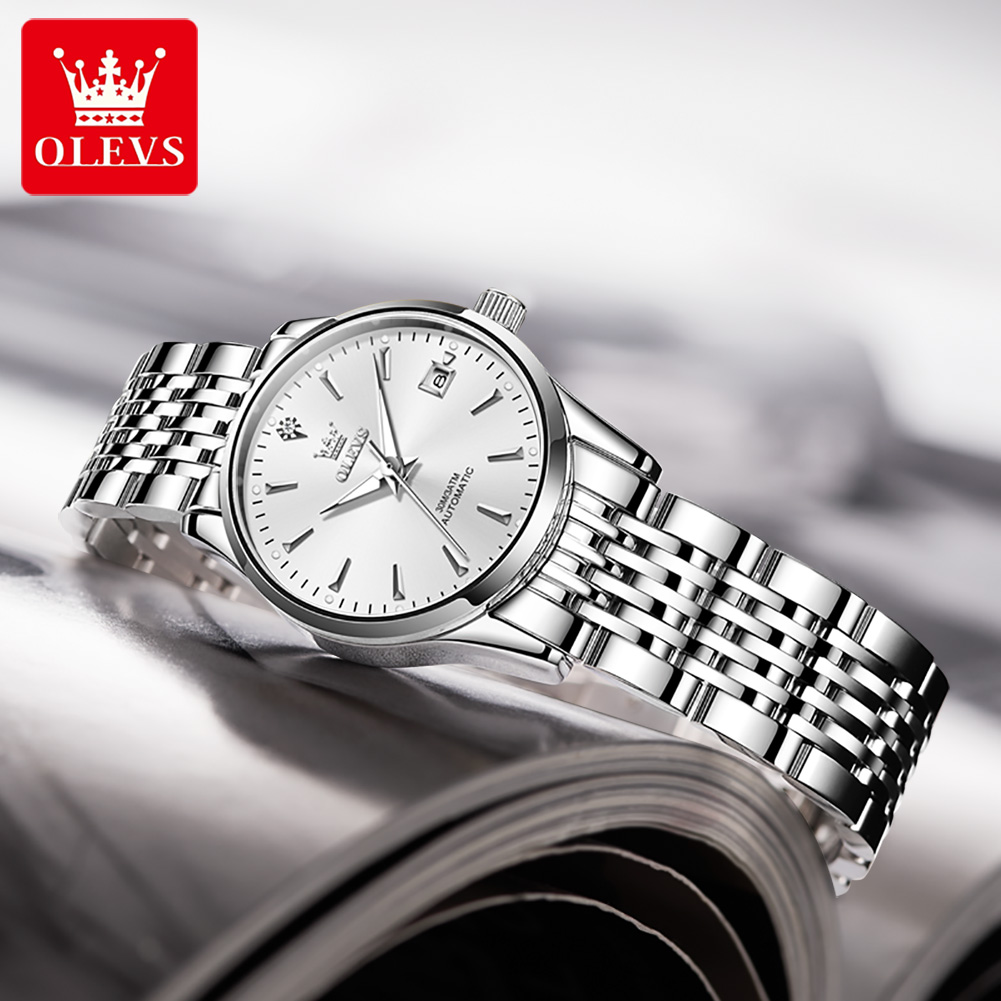 OLEVS 6635 Jam Tangan Mekanis  - Luxury Watch Cheap ulasan dan harga