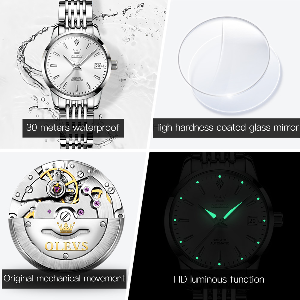 OLEVS 6635 Jam Tangan Mekanis  - Luxury Watch Cheap ulasan dan harga