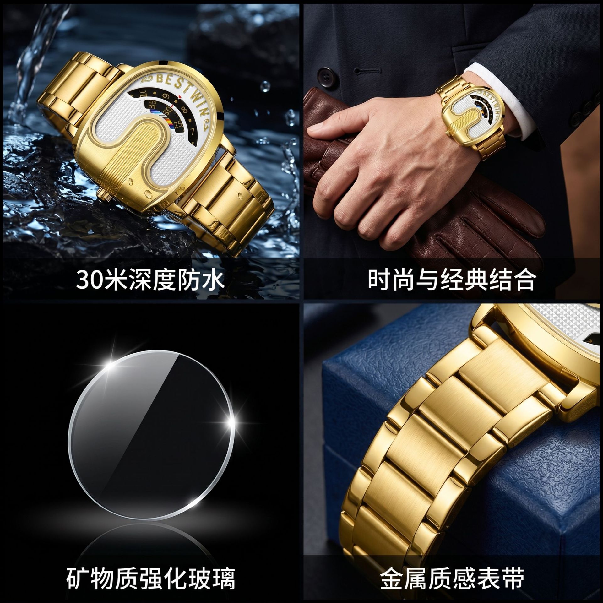 Jam Tangan Pria Mewah Merk Gol - Luxury Quartz Watch Brands ulasan dan harga