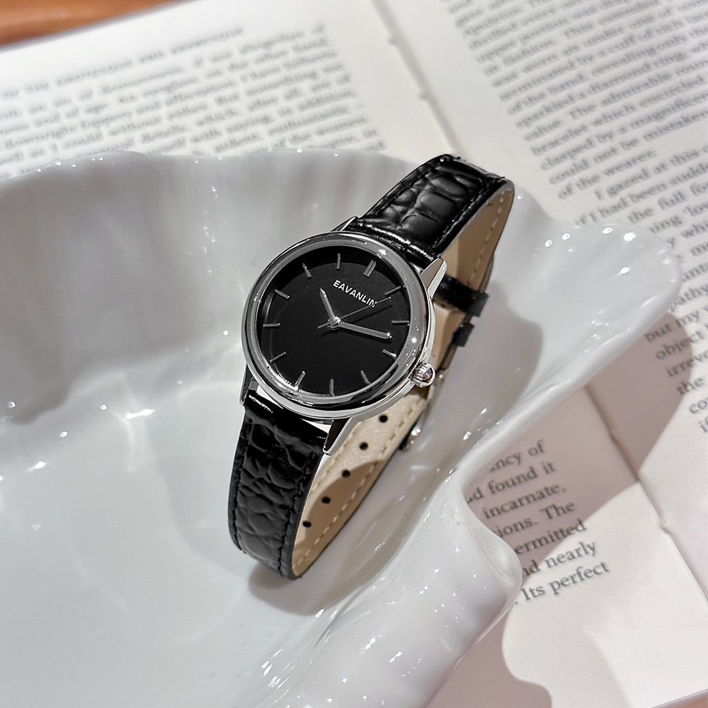 Jam Tangan Kuarsa Tali Kulit H - Luxury Watch Gold And Black ulasan dan harga