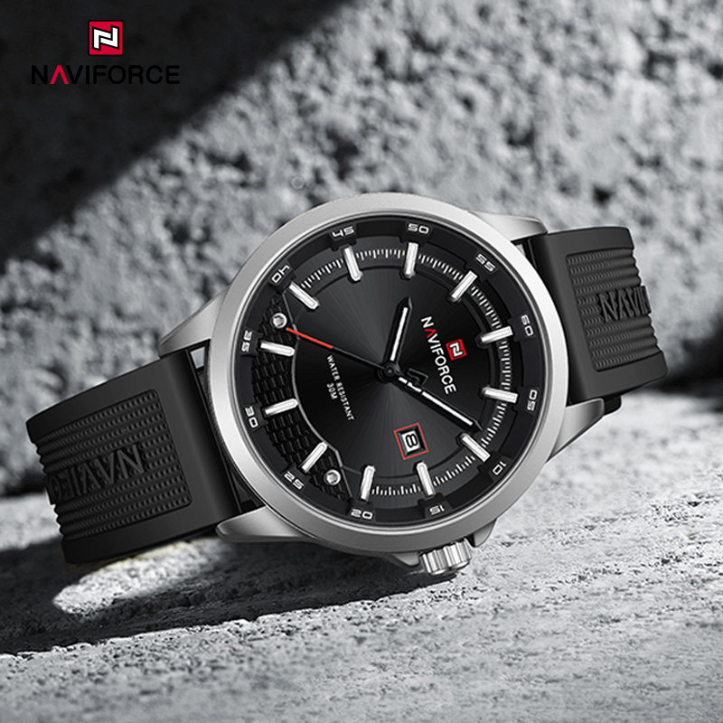 NAVIFORCE Jam Tangan Pria Mewa - Open Heart Watch ulasan dan harga