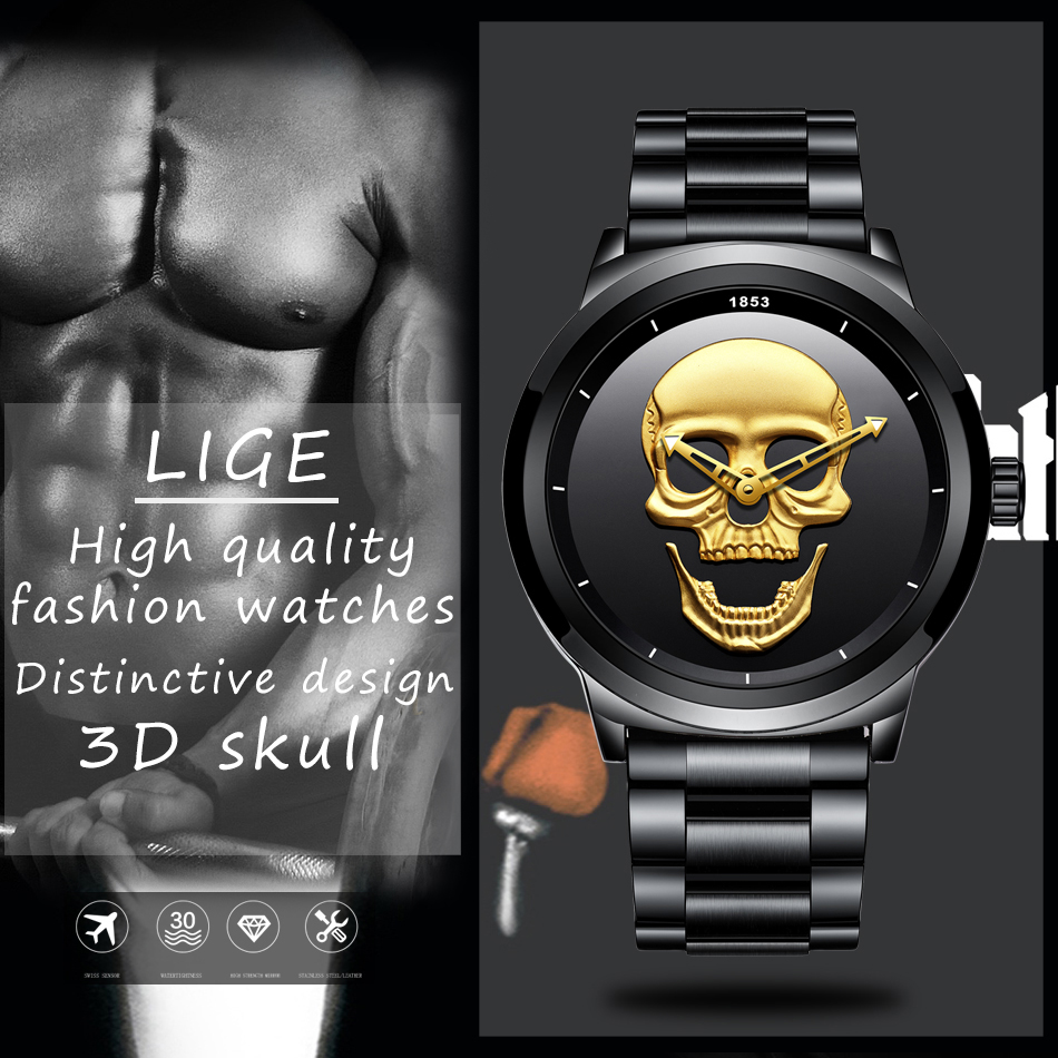 LIGE jam tangan olahraga pria, - Luxury Watch Manufacturers ulasan dan harga