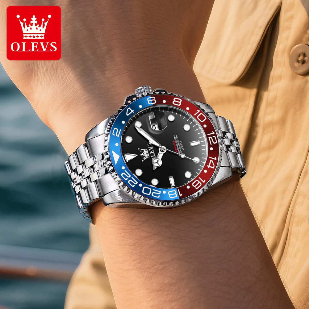 Jam Tangan Pria OLEVS 5657 Ori - Luxury Quartz Watch Brands ulasan dan harga
