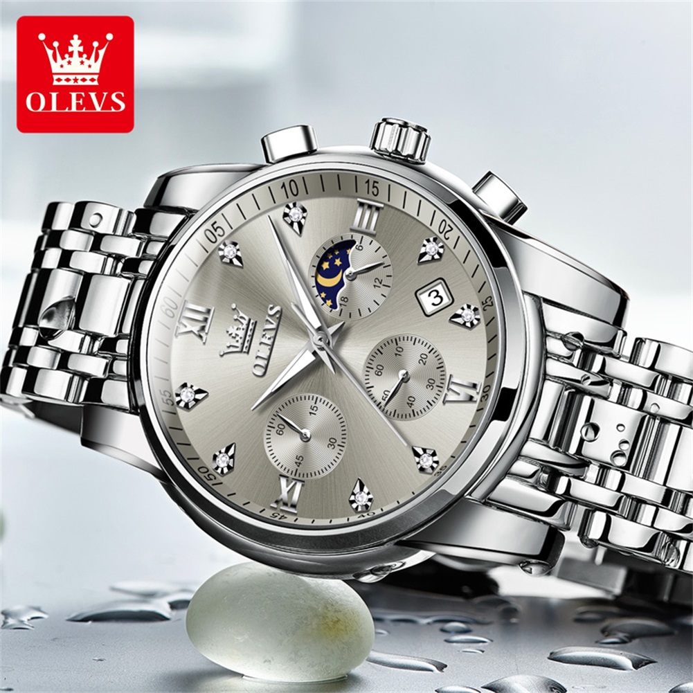 Jam Tangan Quartz OLEVS 2858 u - Luxury Watch Dial ulasan dan harga
