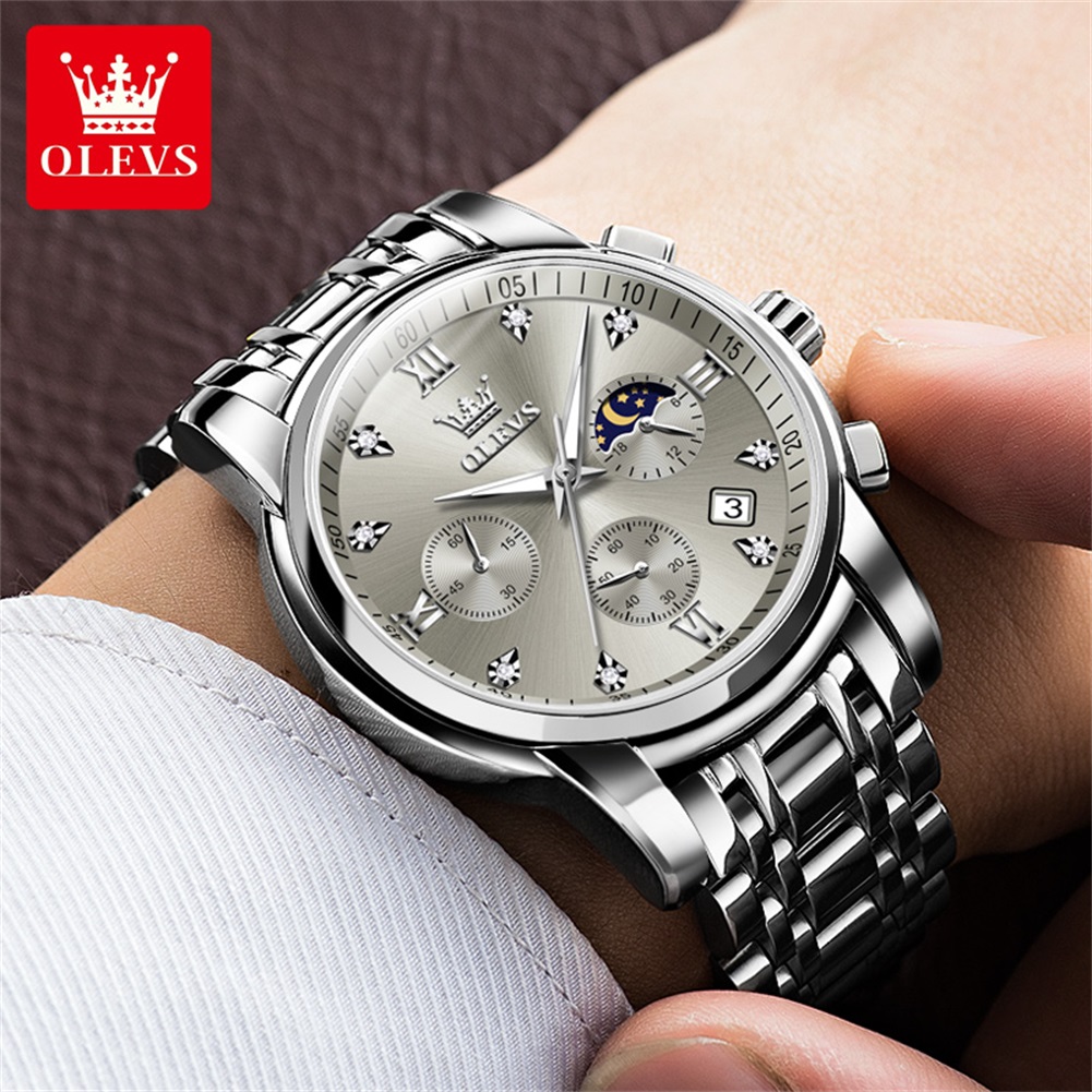 Jam Tangan Quartz OLEVS 2858 u - Luxury Watch Dial ulasan dan harga