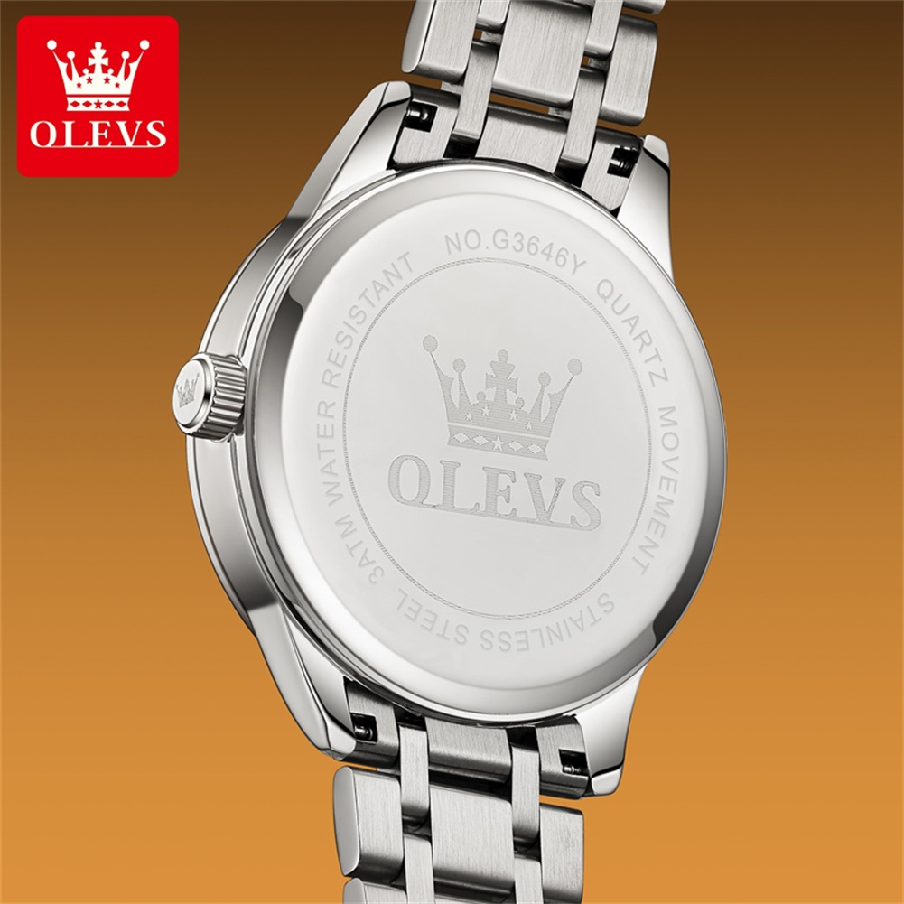 OLEVS Moon Phase Jam Tangan Pr - Luxury Quartz Watch Brands ulasan dan harga
