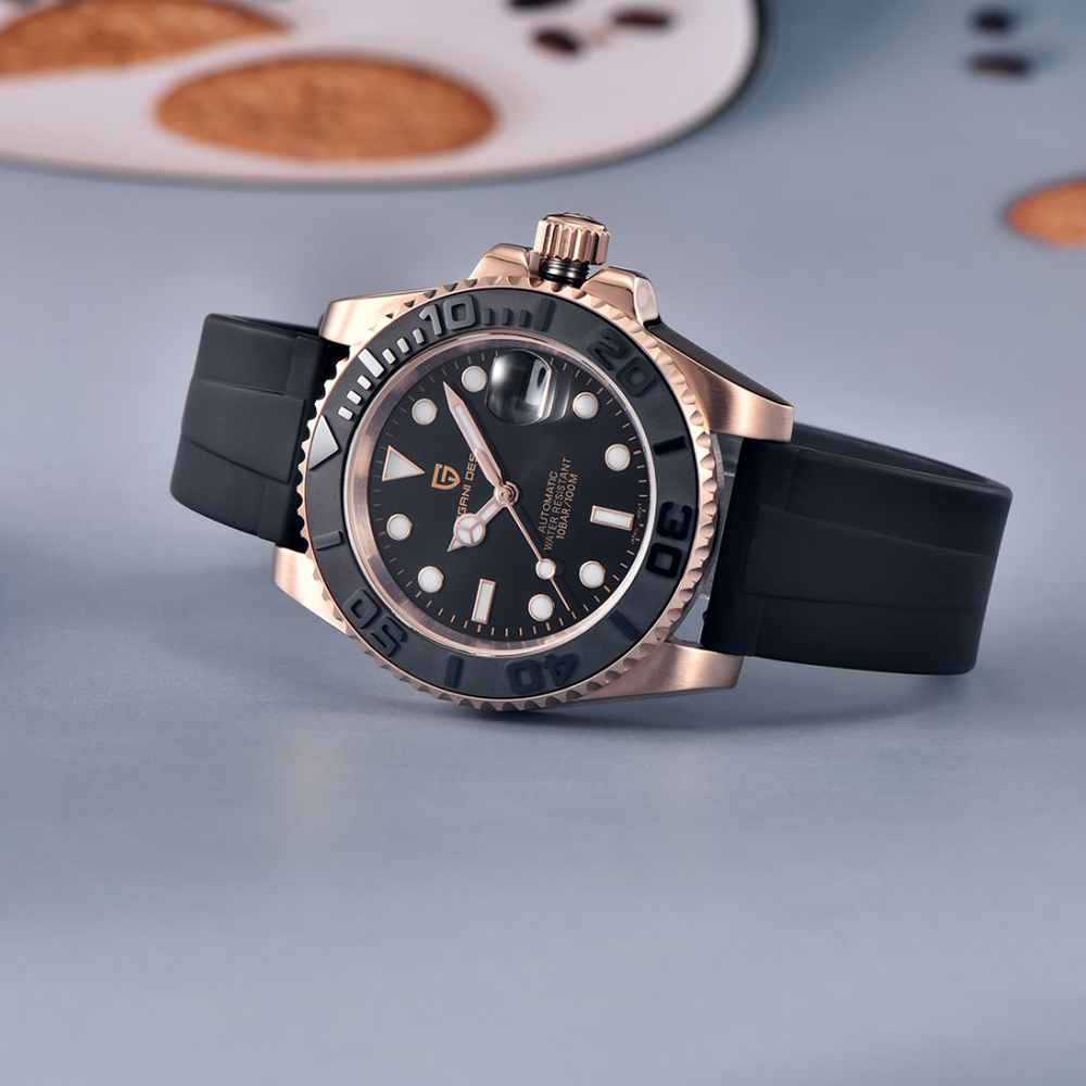 Jam Tangan Otomatis PAGANI DES - Luxury Watch Gold And Black ulasan dan harga