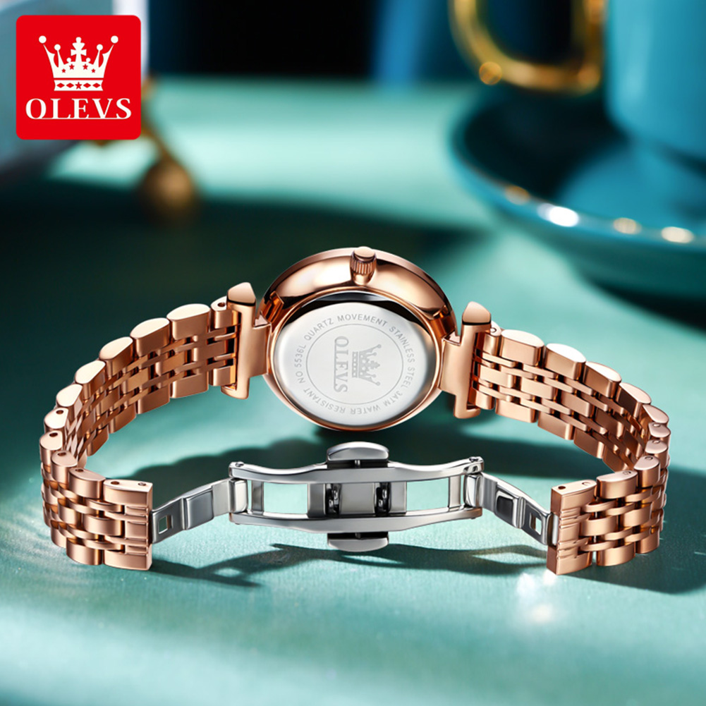 Jam Tangan Wanita OLEVS 5536 M - Luxury Quartz Watch Brands ulasan dan harga