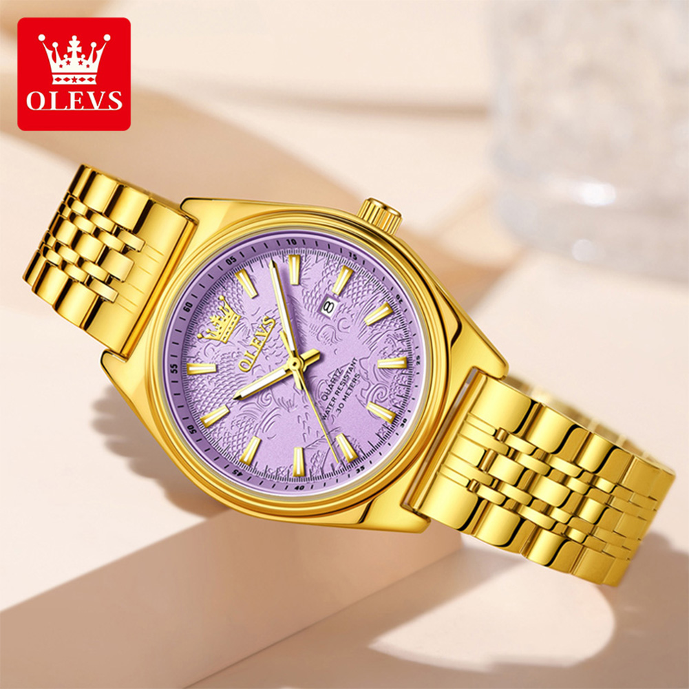 OLEVS Jam Tangan Emas Mewah Be - Luxury Watch Cheap ulasan dan harga