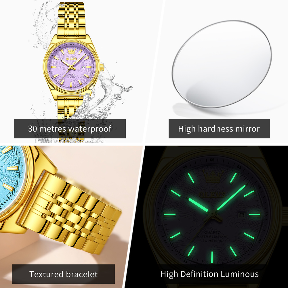 OLEVS Jam Tangan Emas Mewah Be - Luxury Watch Cheap ulasan dan harga