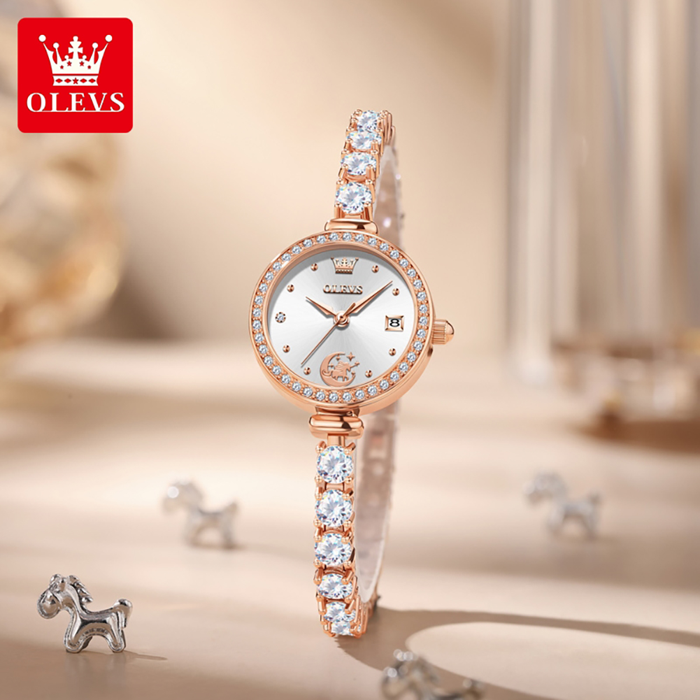 Jam Tangan Wanita OLEVS 2998 A - Luxury Watch Cheap ulasan dan harga