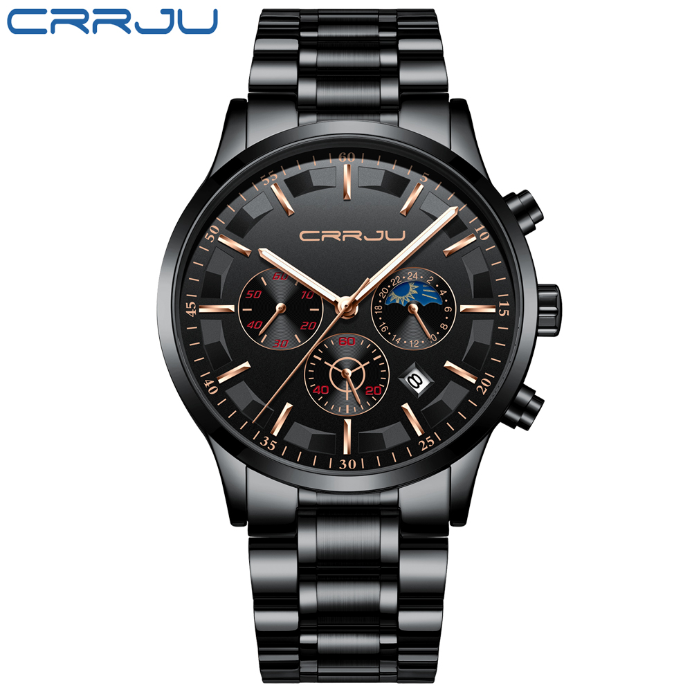 CRRJU Pria Jam Tangan Atas Mer - Luxury Watch Manufacturers ulasan dan harga