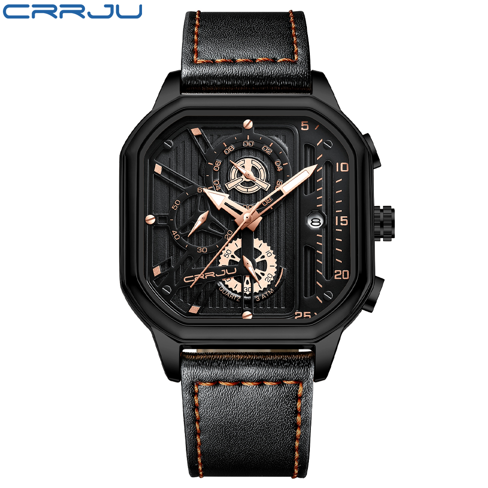 CRRJU Jam Tangan Pria Jam Tang - Luxury Watch Manufacturers ulasan dan harga