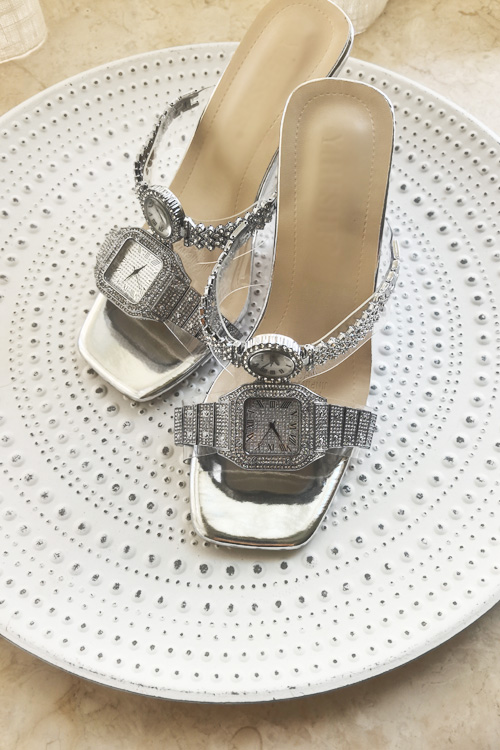 Sepatu hak tinggi kristal desa - Luxury Watch For Women ulasan dan harga