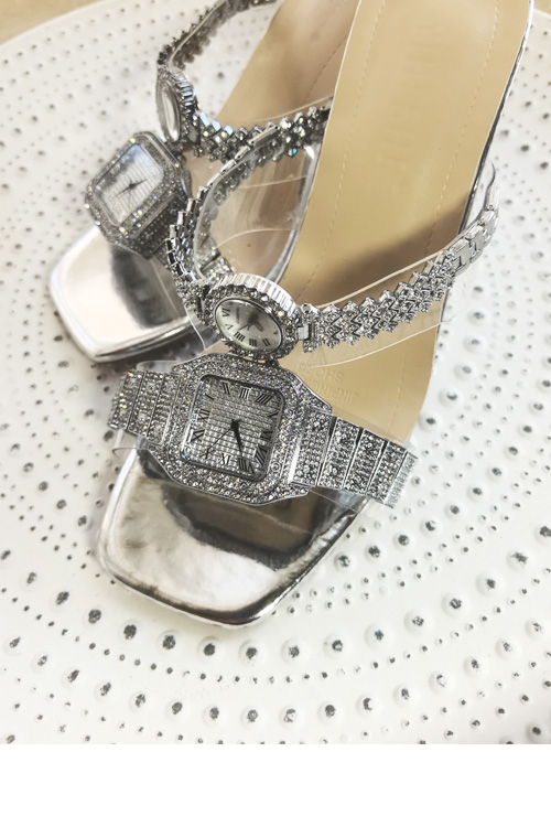 Sepatu hak tinggi kristal desa - Luxury Watch For Women ulasan dan harga