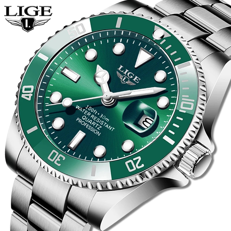 LIGE Jam Tangan Penyelam Berme - Luxury Watch Manufacturers ulasan dan harga