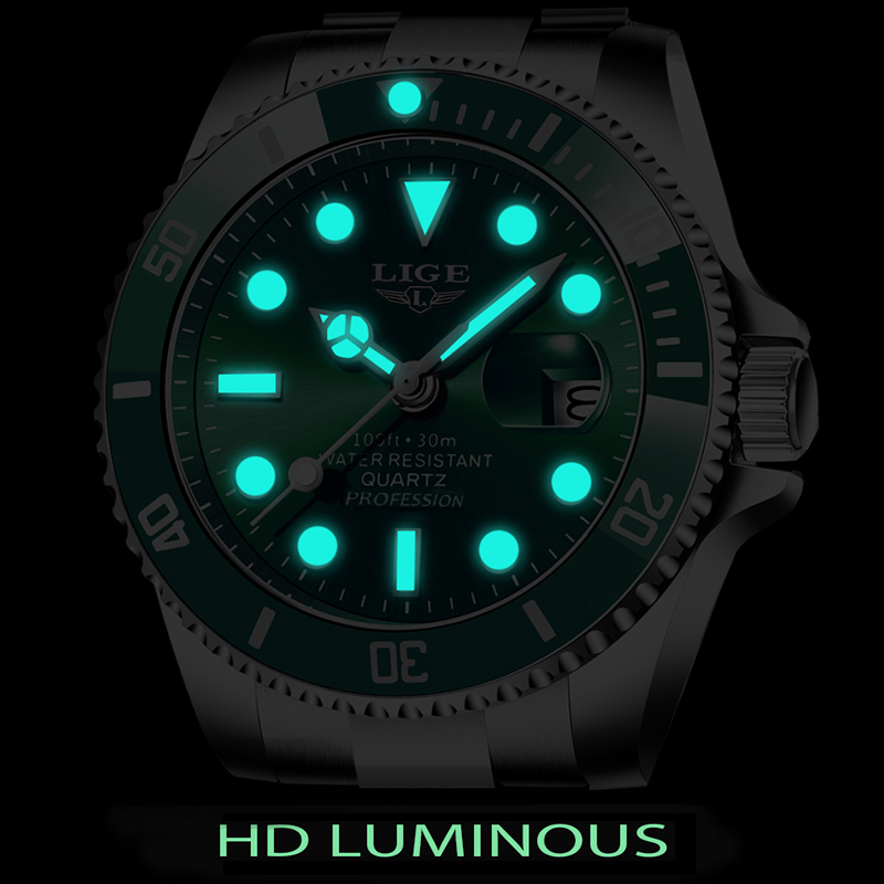 LIGE Jam Tangan Penyelam Berme - Luxury Watch Manufacturers ulasan dan harga