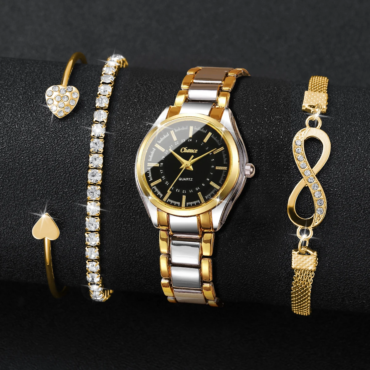 4 Buah Jam Tangan Wanita Elega - Luxury Watch Kit ulasan dan harga