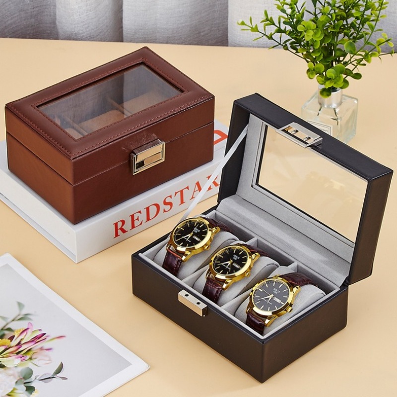 Kotak Penyimpanan Jam Kulit Tr - Luxury Watch Case Travel ulasan dan harga