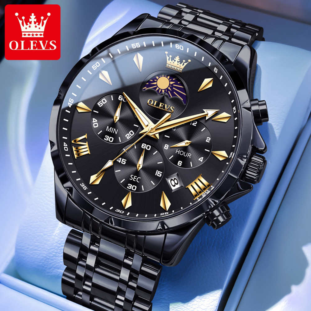 Jam Tangan Pria OLEVS 3653 den - Luxury Watch Manufacturers ulasan dan harga