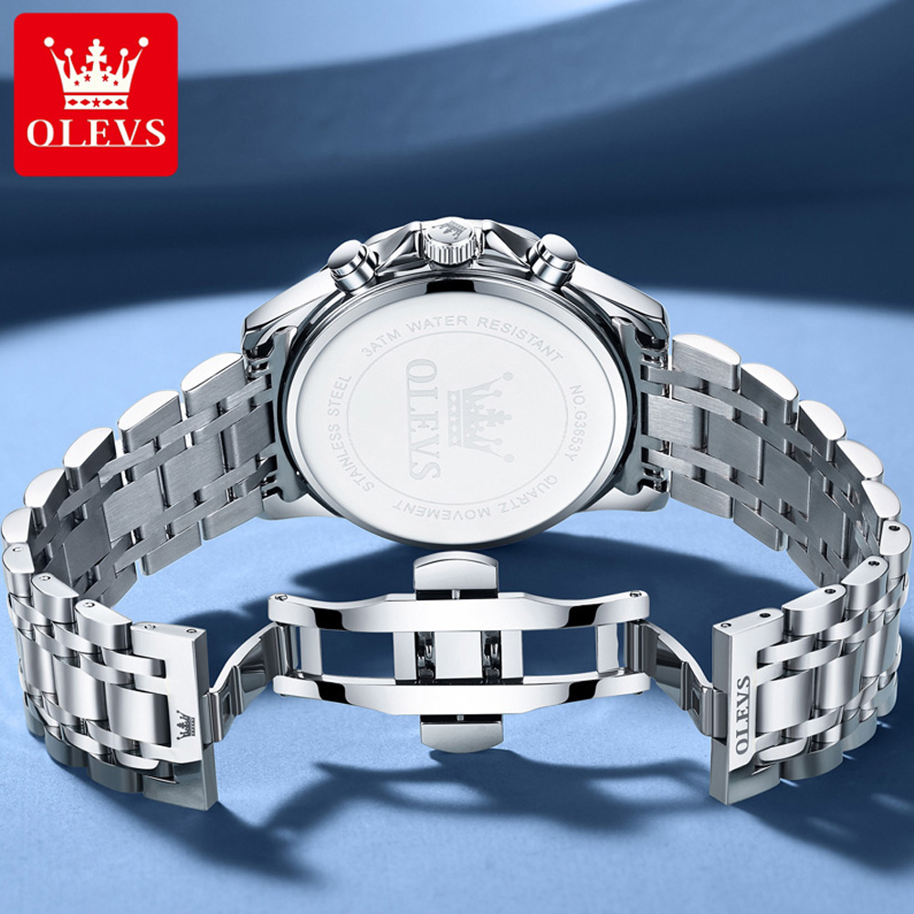 Jam Tangan Pria OLEVS 3653 den - Luxury Watch Manufacturers ulasan dan harga