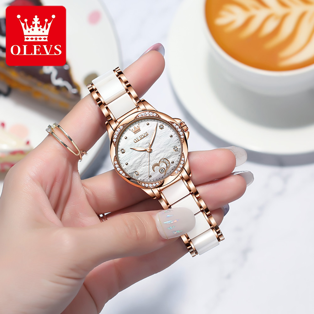 OLEVS 6631 Jam Tangan Wanita M - Open Heart Watch ulasan dan harga