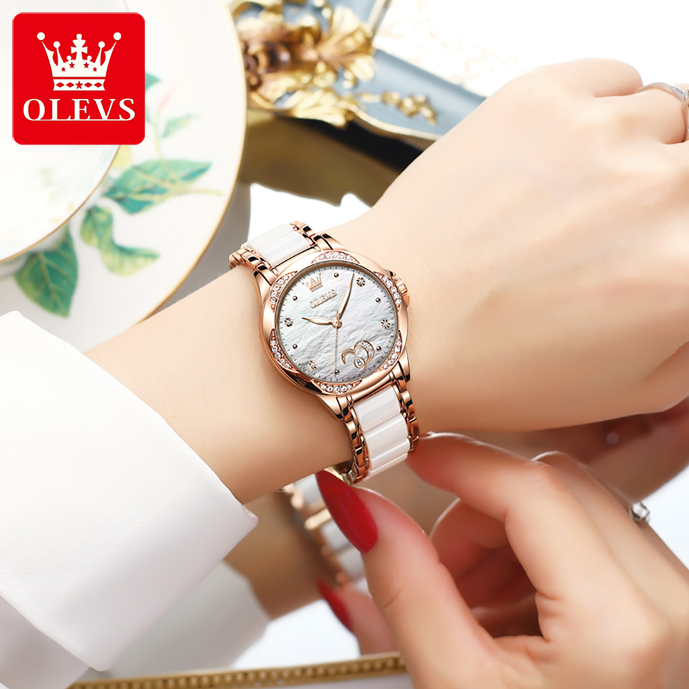OLEVS 6631 Jam Tangan Wanita M - Open Heart Watch ulasan dan harga