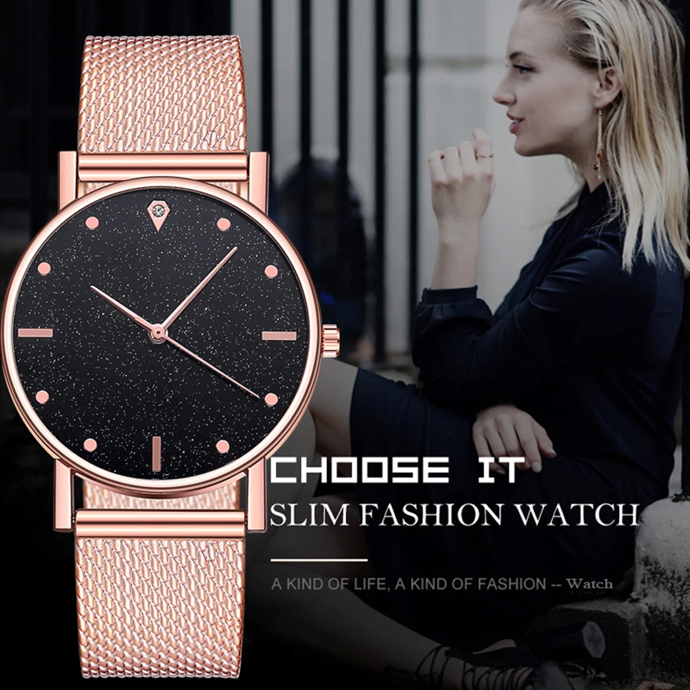 Jam Tangan Wanita Tali Silikon - Luxury Watch Gold And Black ulasan dan harga