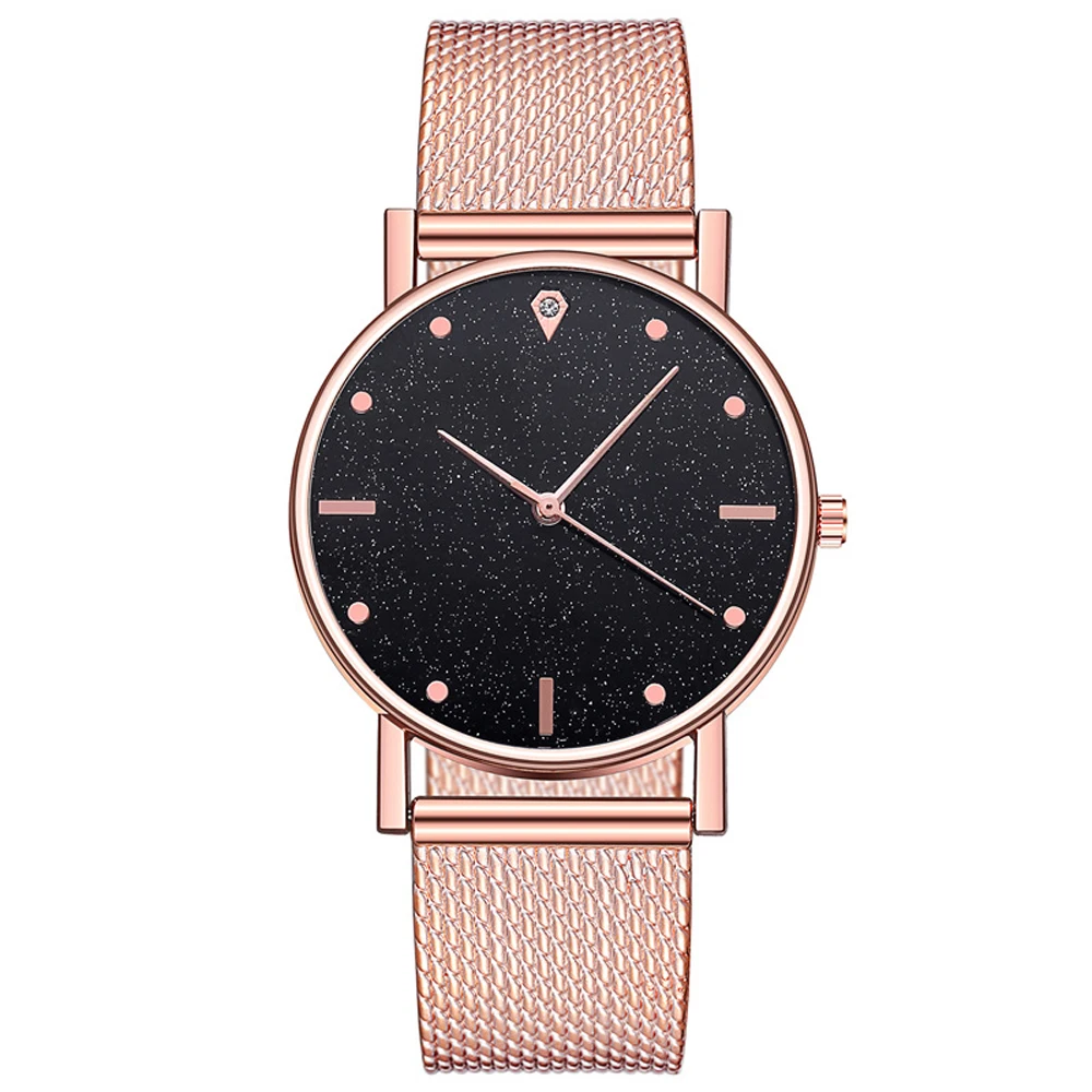 Jam Tangan Wanita Tali Silikon - Luxury Watch Gold And Black ulasan dan harga