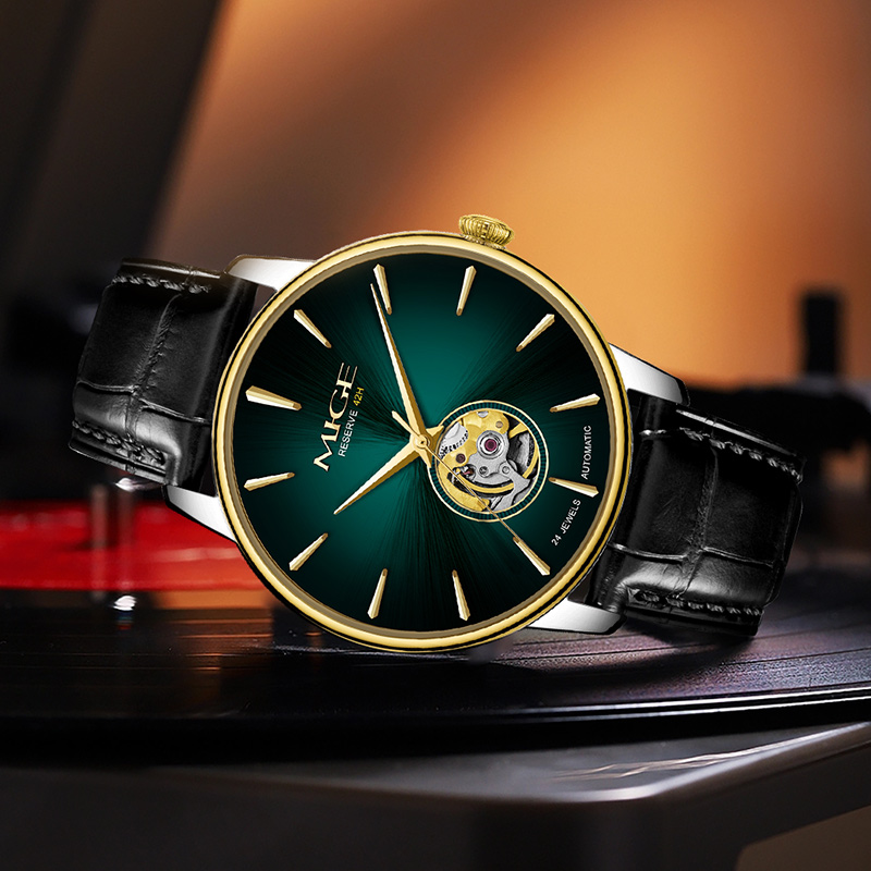 Jam Tangan Otomatis MIGE Slim  - Open Heart Watch ulasan dan harga
