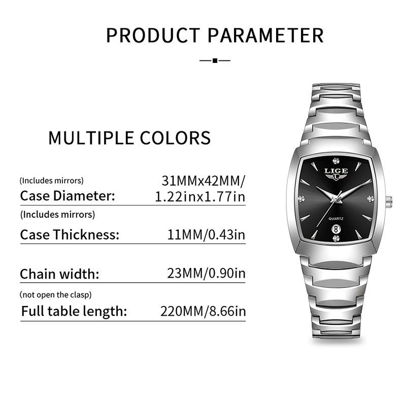 LIGE Jam Tangan Wanita Bisnis  - Luxury Watch For Women ulasan dan harga