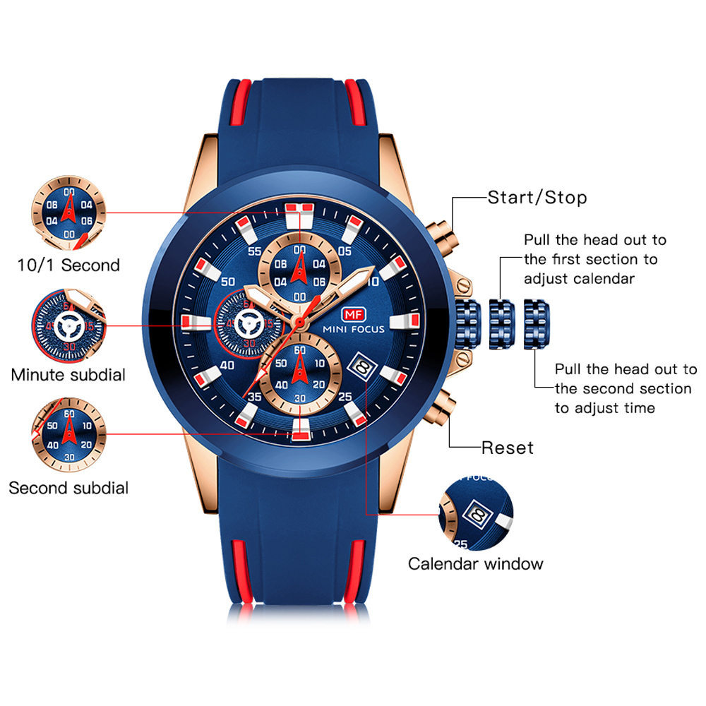 MINI FOCUS jam tangan pria jam - Luxury Watch Manufacturers ulasan dan harga