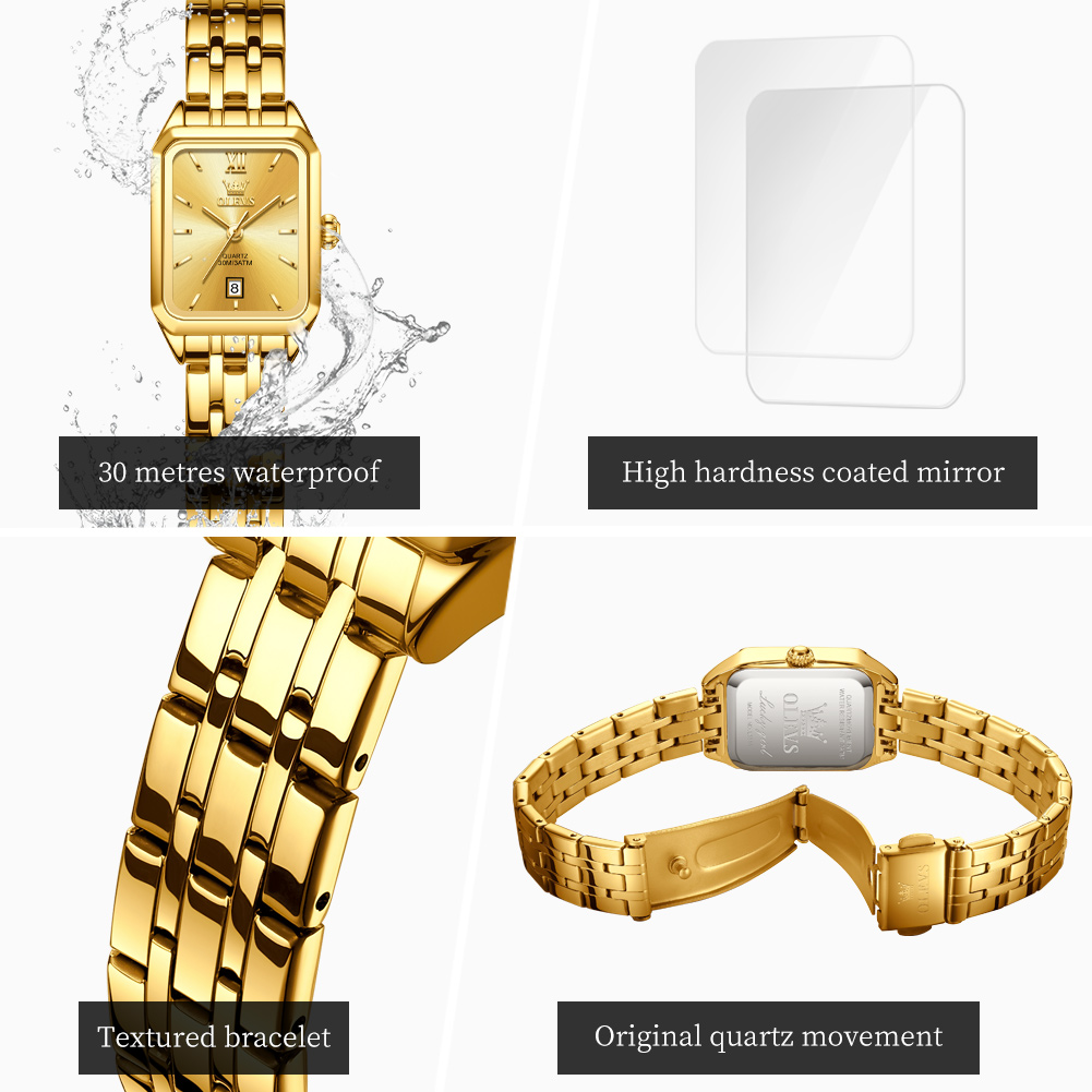 OLEVS Jam Tangan Wanita Bermer - Luxury Watch Cheap ulasan dan harga