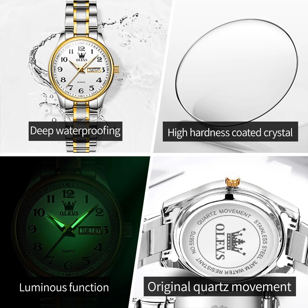 OLEVS 5567 jam tangan kuarsa m - Luxury Watch Cheap ulasan dan harga