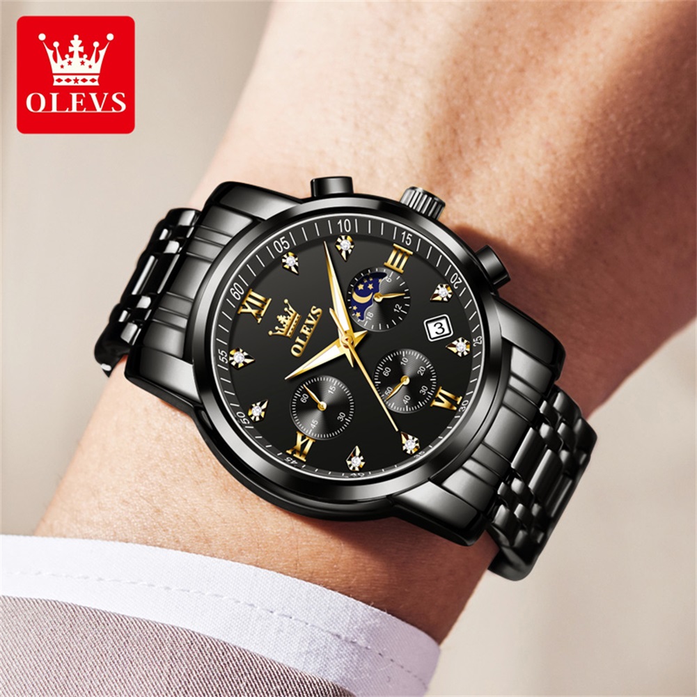 OLEVS Jam Tangan Pria Populer  - Luxury Watch Manufacturers ulasan dan harga