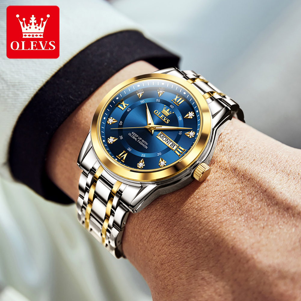 OLEVS Jam Tangan Pria Modis Be - Luxury Quartz Watch Brands ulasan dan harga