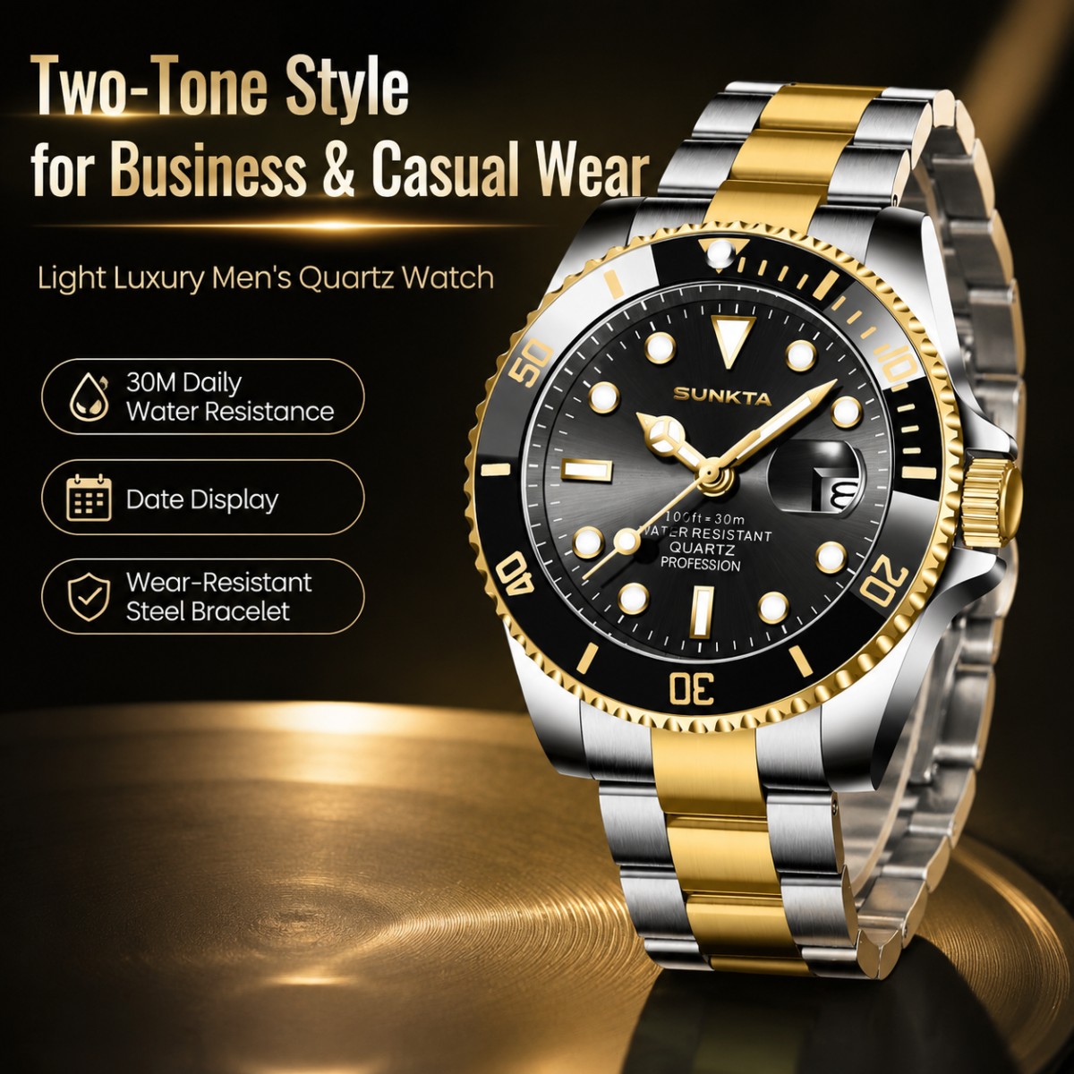 SUNKTA Jam Tangan Pria Mewah M - Luxury Watch All Brands ulasan dan harga